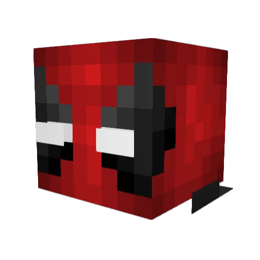 drknesskng Minecraft avatar head, 3D render