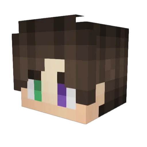 drmich Minecraft avatar head, 3D render