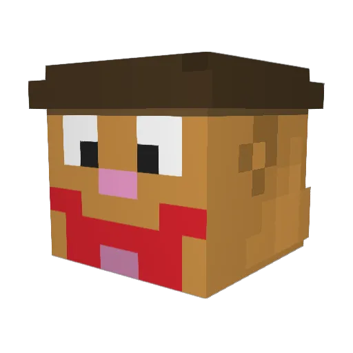 drmindbone Minecraft avatar head, 3D render