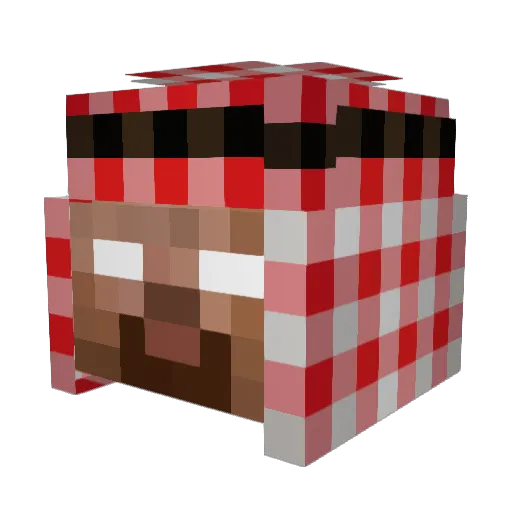 drmk6 Minecraft avatar head, 3D render