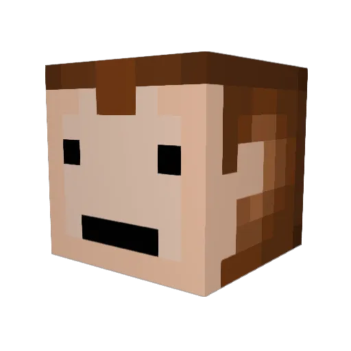 drmonkeyman Minecraft avatar head, 3D render