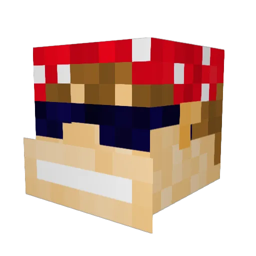 drmoore1 Minecraft avatar head, 3D render