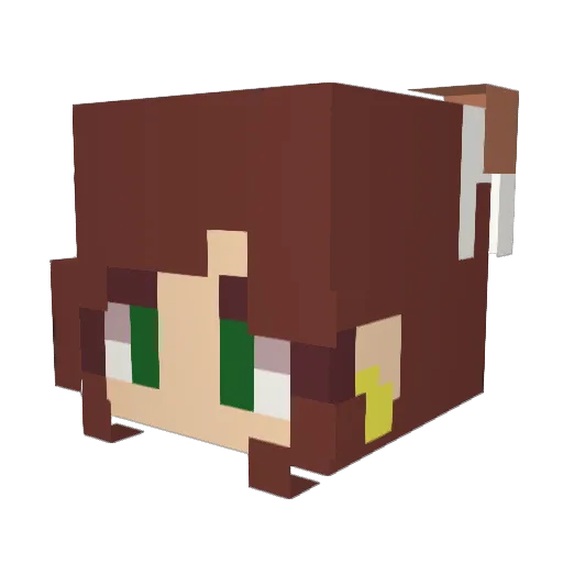 drmrs Minecraft avatar head, 3D render