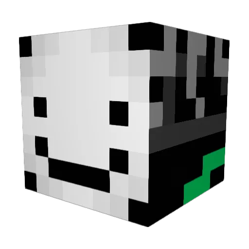 drnO_N Minecraft avatar head, 3D render