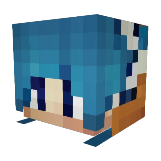 drofrah Minecraft avatar head, 3D render