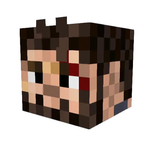 drog64 Minecraft avatar head, 3D render