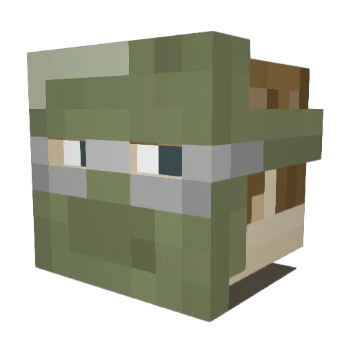 drogbafc Minecraft avatar head, 3D render