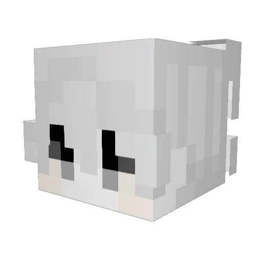droiiiiide Minecraft avatar head, 3D render