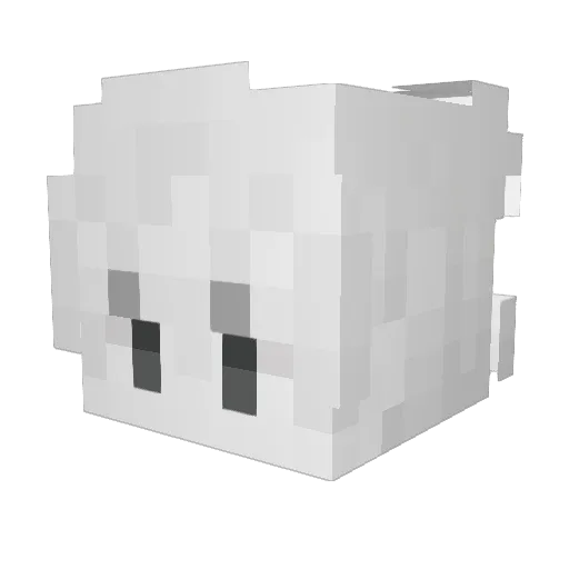 droite0515 Minecraft avatar head, 3D render