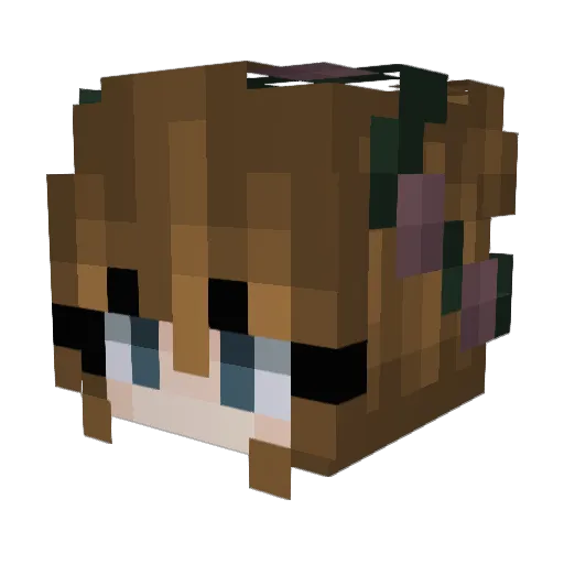 drollink Minecraft avatar head, 3D render