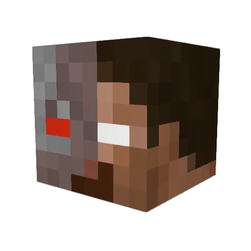 droman1995 Minecraft avatar head, 3D render