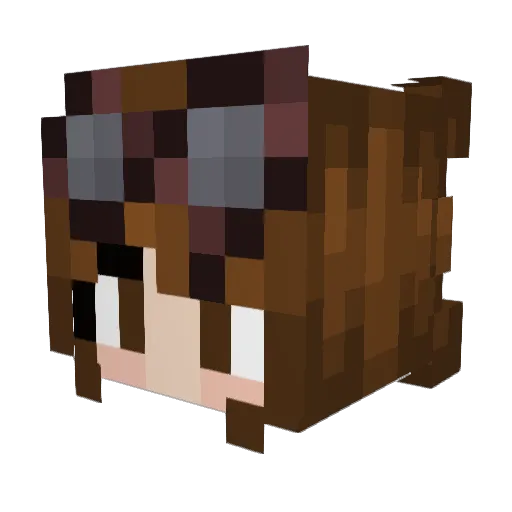 drone24 Minecraft avatar head, 3D render