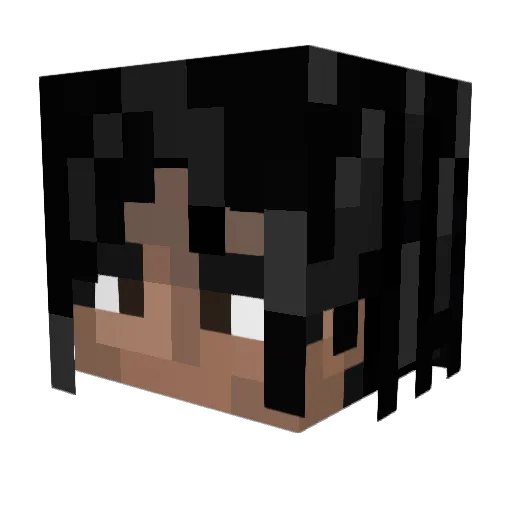 droopy1 Minecraft avatar head, 3D render
