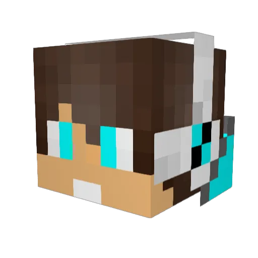 droopy200 Minecraft avatar head, 3D render