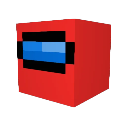 droovy Minecraft avatar head, 3D render