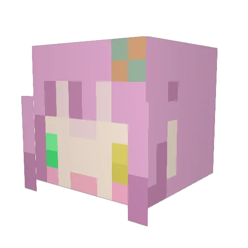 drop3901 Minecraft avatar head, 3D render