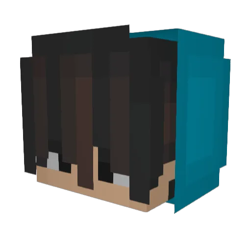 drop86 Minecraft avatar head, 3D render
