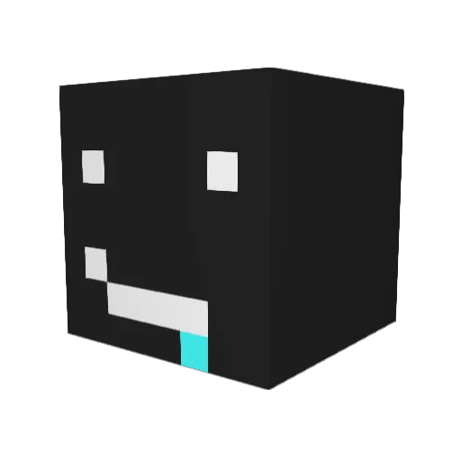 dropeh Minecraft avatar head, 3D render