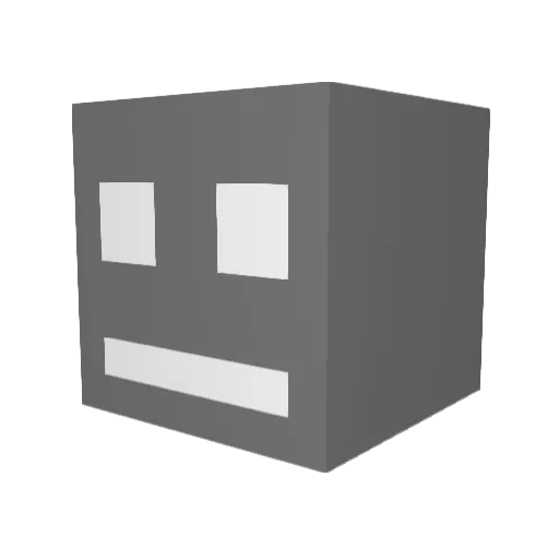 droper738 Minecraft avatar head, 3D render