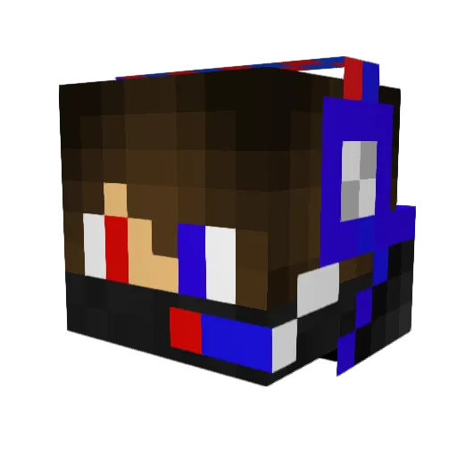 dropit247 Minecraft avatar head, 3D render