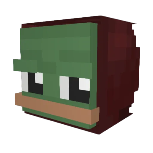 drops999 Minecraft avatar head, 3D render