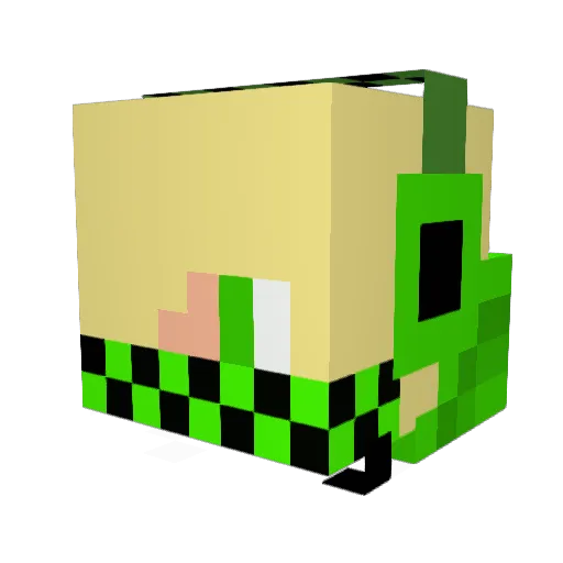 dropthaworld Minecraft avatar head, 3D render