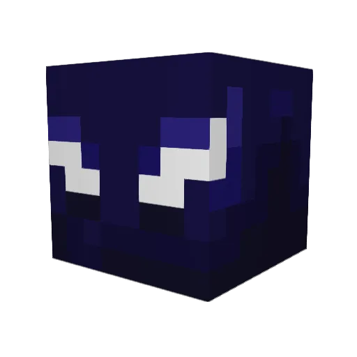 droptimal Minecraft avatar head, 3D render