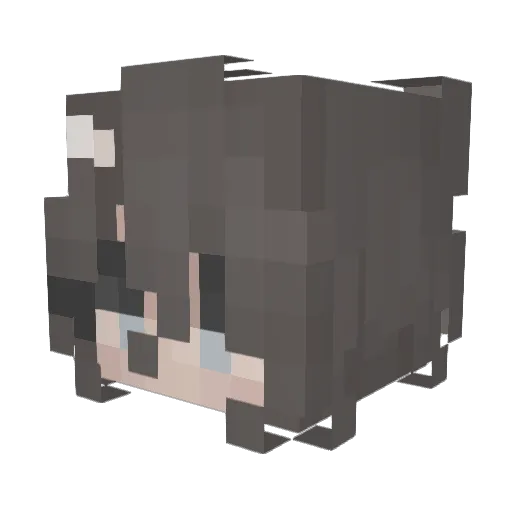 dropworld Minecraft avatar head, 3D render