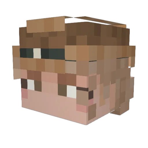 drose07 Minecraft avatar head, 3D render