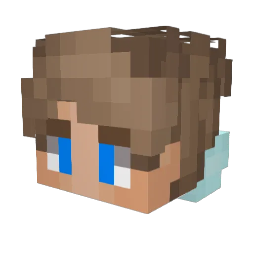 droselyn Minecraft avatar head, 3D render