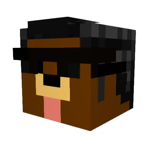 drownest Minecraft avatar head, 3D render