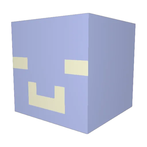 drowseebee Minecraft avatar head, 3D render