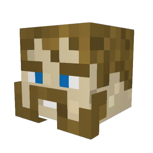 drowsy_deamon Minecraft avatar head, 3D render