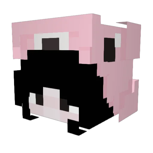 drowziiie Minecraft avatar head, 3D render