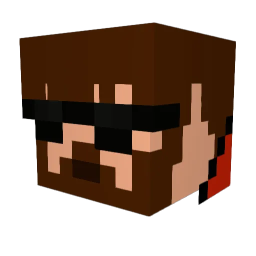 drpepperlover2 Minecraft avatar head, 3D render