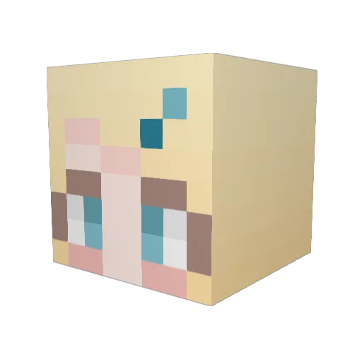 drpickle22 Minecraft avatar head, 3D render