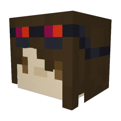 drpurgal Minecraft avatar head, 3D render