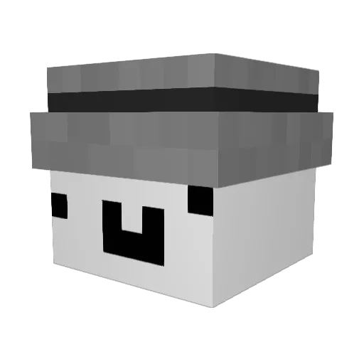 drqqqs Minecraft avatar head, 3D render