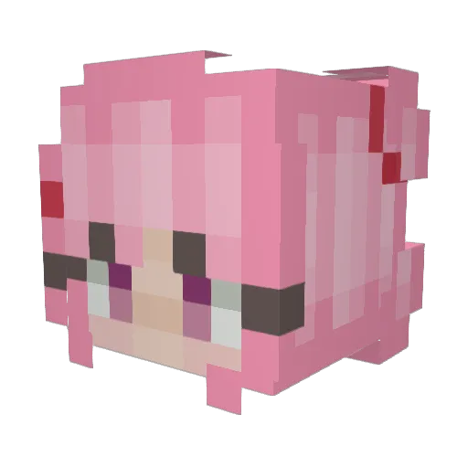 drragneel Minecraft avatar head, 3D render