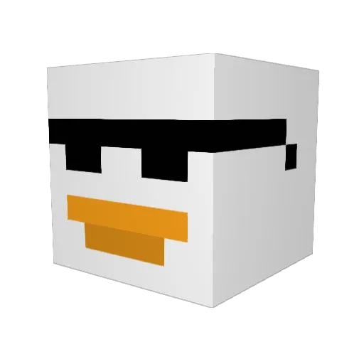 drseagul Minecraft avatar head, 3D render