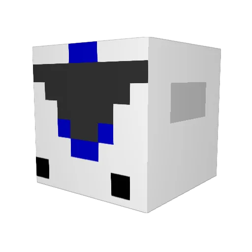 drsnook Minecraft avatar head, 3D render