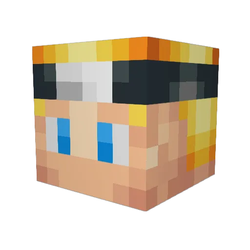 drspantheman Minecraft avatar head, 3D render