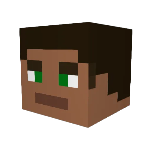 drtaylor91 Minecraft avatar head, 3D render