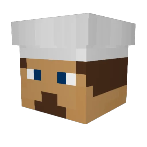 dru1138 Minecraft avatar head, 3D render