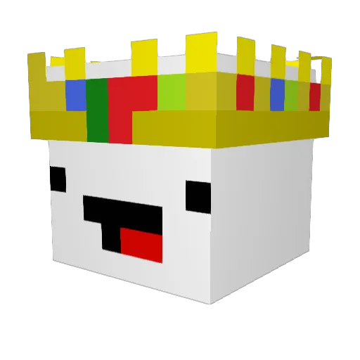 drub3 Minecraft avatar head, 3D render