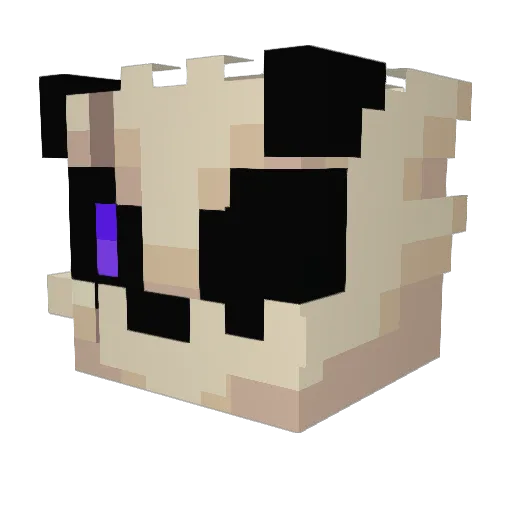 drucsonn Minecraft avatar head, 3D render