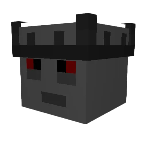 drugsonly Minecraft avatar head, 3D render