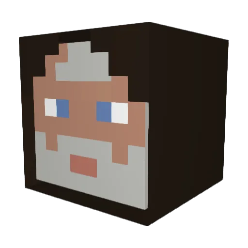 druidegamer30 Minecraft avatar head, 3D render