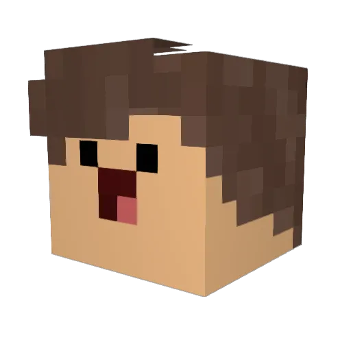 drukniel18 Minecraft avatar head, 3D render
