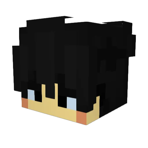 drum1k Minecraft avatar head, 3D render